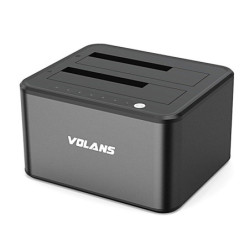 Volans VL-DS30S Dual Bay USB 3.0 Aluminium Docking Station