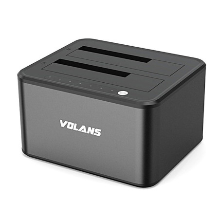 Volans VL-DS30S Dual Bay USB 3.0 Aluminium Docking Station