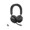 Jabra Evolve2 75 MS ANC Stereo Bluetooth Headset (USB Dongle + Charging Stand)