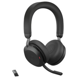 Jabra Evolve2 75 UC ANC Stereo Bluetooth Headset (USB Dongle + Charging Stand)