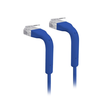 Ubiquiti UniFi Patch Cable .22m Blue - Both End Bendable to 90 Degree - RJ45 Ethernet Cable - Cat6 - Ultra-Thin 3mm Diameter U-C