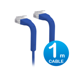 Ubiquiti UniFi Patch Cable 1m Blue - Both End Bendable to 90 Degree - RJ45 Ethernet Cable - Cat6 - Ultra-Thin 3mm Diameter U-Cab