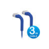 Ubiquiti UniFi Patch Cable 3m Blue - Both End Bendable to 90 Degree - RJ45 Ethernet Cable - Cat6 - Ultra-Thin 3mm Diameter U-Cab