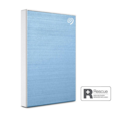 Seagate One Touch With Password 4TB External Portable Hard Drive - Light Blue