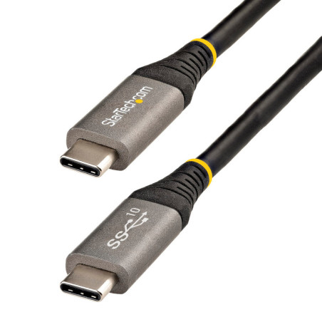 StarTech 3ft (1m) USB C Cable 10Gbps - USB-IF Certified USB-C Cable - USB 3.1/3.2 Gen 2 Type-C Cable - 100W (5A) Power Delivery 