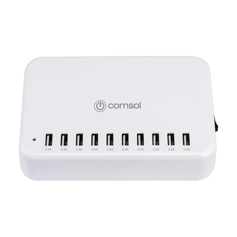 Comsol 10 Port USB Charging Station 120W Total Power