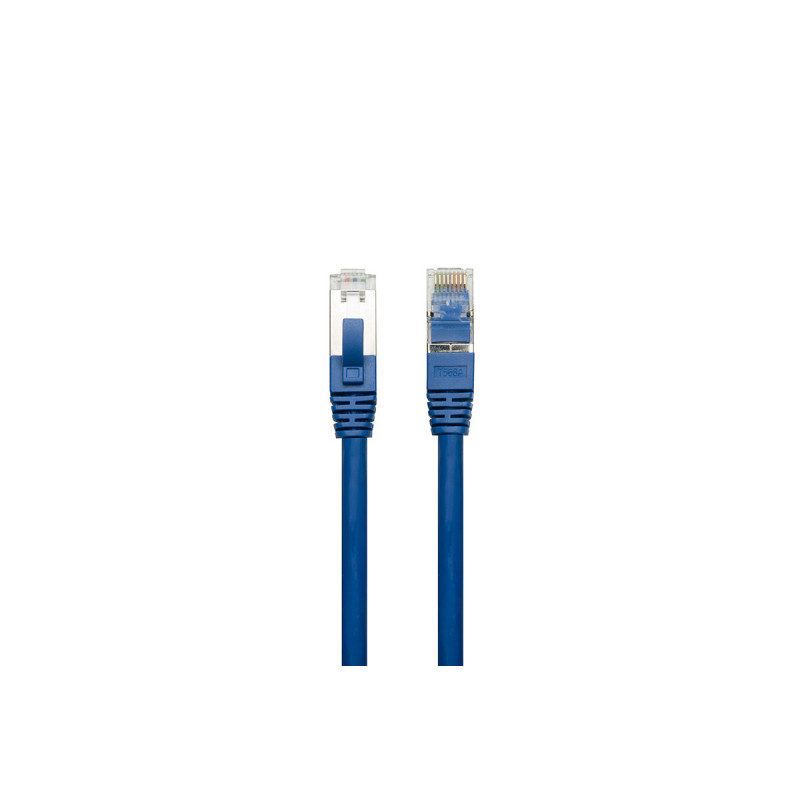 Comsol 1mtr 40GbE Cat 8 S/FTP Shielded Patch Cable LSZH - Blue