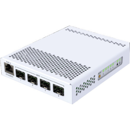MikroTik CRS305-1G-4S+IN 4 SFP+ and 1Gigabit Ethernet Ports Dual DC Inputs and POE