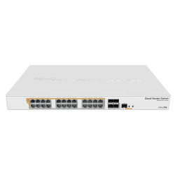 MikroTik CRS328-24P-4S+RM 500W 24 PoE+ Gigabit Ethernet 4 SFP+ ports Rack Mount
