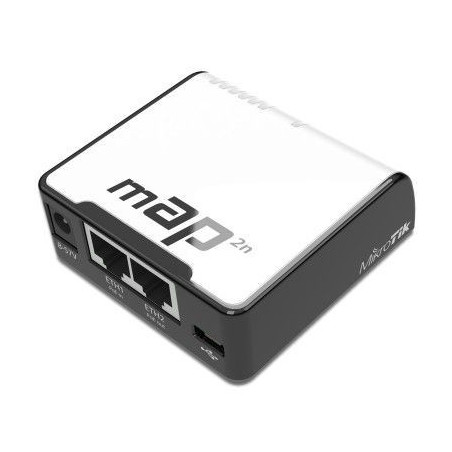 MikroTik RBmAP-2nD AR9331 CPU, 64MB RAM, 2xLAN, built-in 2.4Ghz 802.11bgn wireless