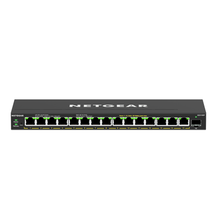 Netgear 16 Port Poe Gigabit Ethernet Plus Switch (Gs316Ep) - With 16 X Poe+ @ 180W - Desktop/Wall Mount