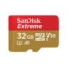 SanDisk Extreme 32GB microSD SDHC V30 U3 C10 A1 UHS-1 100MB/s R 60MB/s W 4x6 SD Adaptor Android Smartphone Action Camera Drones 