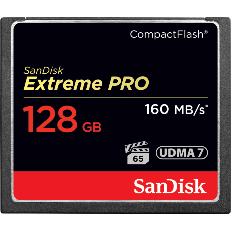 SanDisk Extreme Pro Cf - Vpg65 - Udma 7 - 160Mb/S R - 150Mb/S W - 4X6 - Lifetime Limited