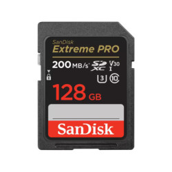 SanDisk Extreme Pro Sdxc - Sdxxd 128GB - V30 - U3 - C10 - Uhs-I - 200Mb/S R - 90Mb/S W - 4X6 - Lifetime Limited