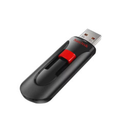 SanDisk Cruzer Glide USB Flash Drive - Cz60 32GB - USB2.0 - Black - Retractable Design - 5Y