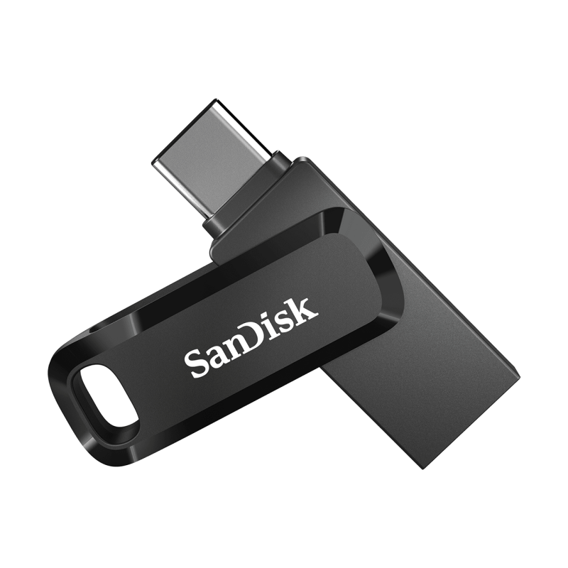 SanDisk 128GB Ultra Dual Drive Go 2-in-1 USB-C & USB-A Flash Drive Memory Stick 150MB/s USB3.1 Type-C Swivel for Android Smartph