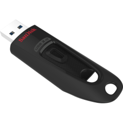 SanDisk Ultra 32GB USB3.0 Flash Drive ~130MB/s Memory Stick Thumb Key Lightweight SecureAccess Password-Protected Retail 5yr BLA