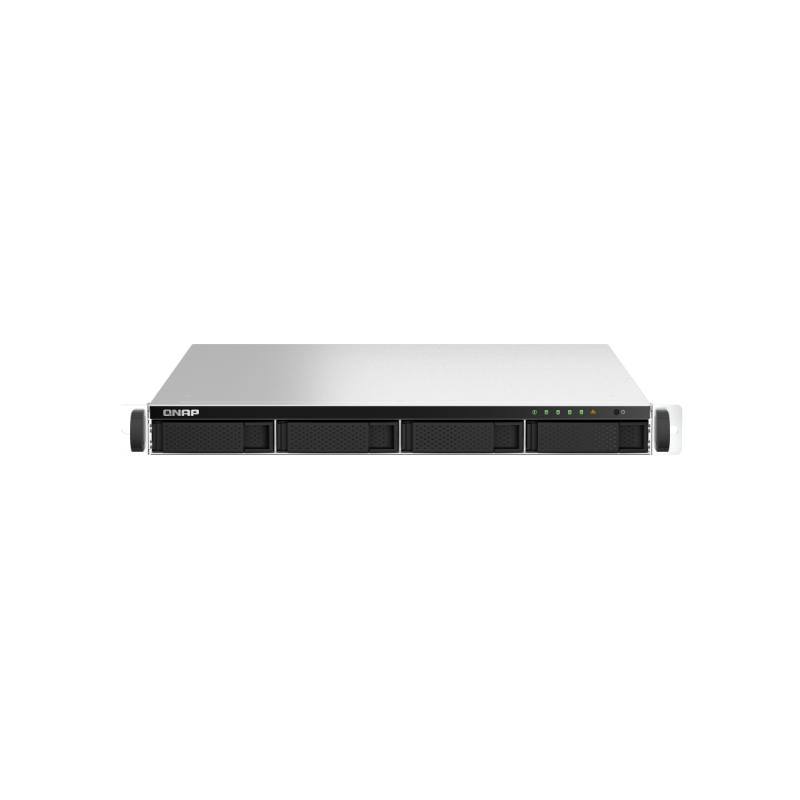 QNAP 4-Bay Nas(No Disk) Celeron Qc 2.0Ghz - 4GB - 2.5GBe(2) - Pcie - 1U - 3Yr Wty