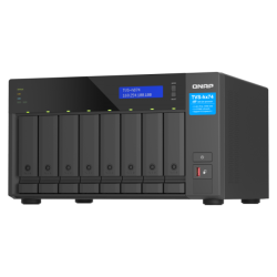 QNAP 8-Bay Nas (No Disk) Intel 6-Core 2.5Ghz - 32GB - 2.5GBe(2) - M.2(2) - Pcie - Twr - 3Yr Wty