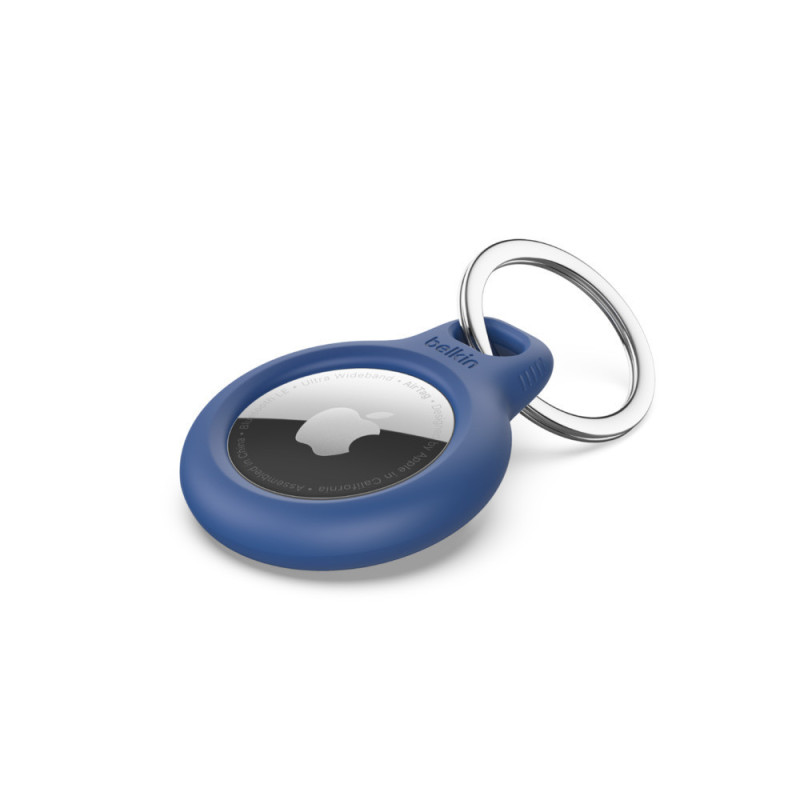 SECURE HOLDER KEYRING FOR AIRTAG - BLUE