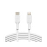 BELKIN 1M USB-C TO LIGHTNING CHARGE/SYNC CABLE, MFi, WHITE, 2 YR