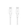 100w USB-C to USB-C Braided Cable 2M Whi