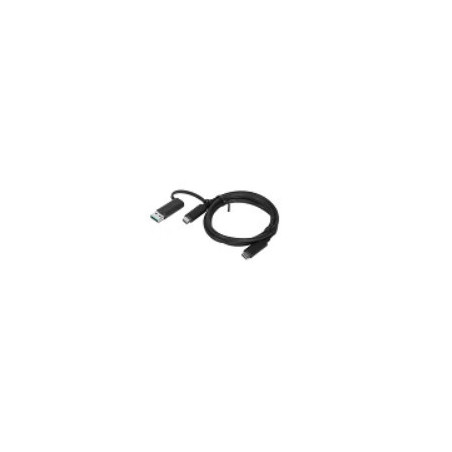 Lenovo 4X90U90618 USB cable 1 m USB 3.2 Gen 1 (3.1 Gen 1) USB A/USB C USB C Black