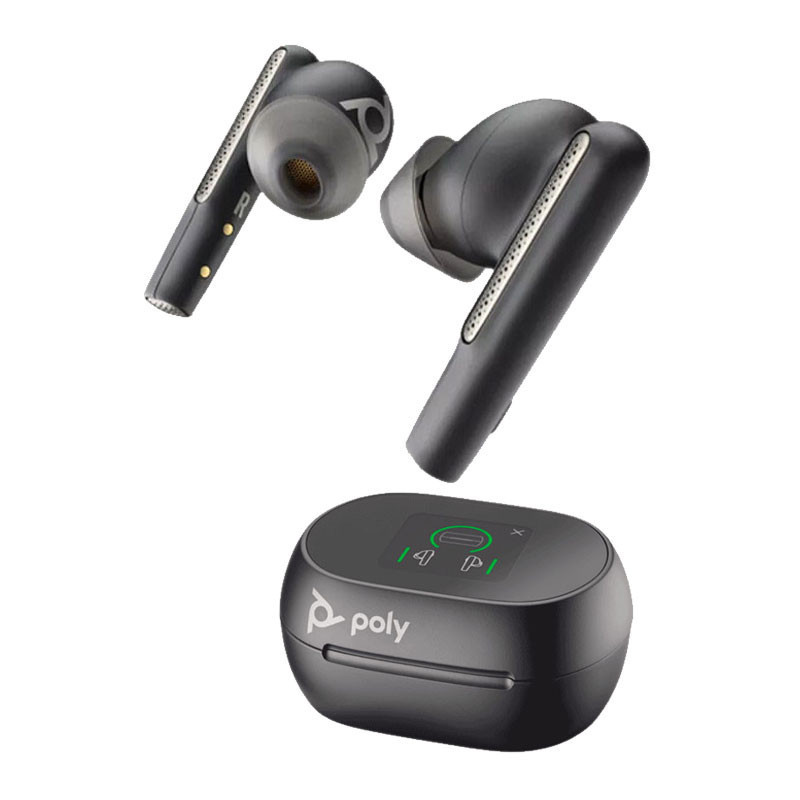 Poly Voyager Free 60+ UC USB-A Wireless Earbuds - Carbon Black