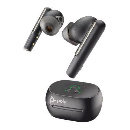 Poly Voyager Free 60+ UC USB-A Wireless Earbuds - Carbon Black