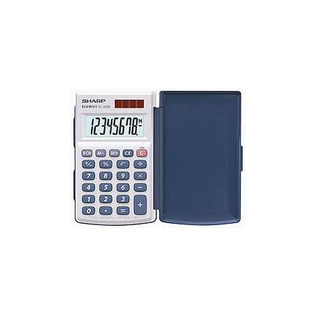 8 DIGIT DUAL POWERED HARD CASE POCKET CA