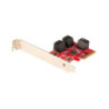 StarTech SATA PCIe Card - 6 Port 6Gbps PCIe SATA Expansion
