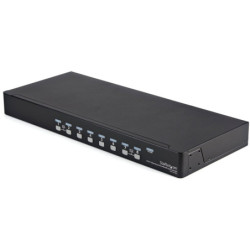 StarTech 8 Port 1U Rackmount USB KVM Switch Kit with OSD and Cables