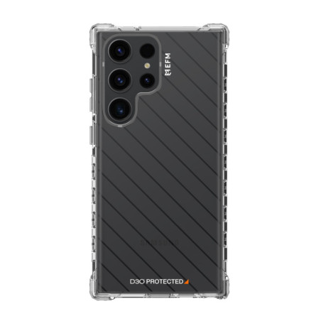 EFM Dakar Case Armour with D3O Crystalex - For Samsung Galaxy S23 Ultra - Crystal Clear - Clear