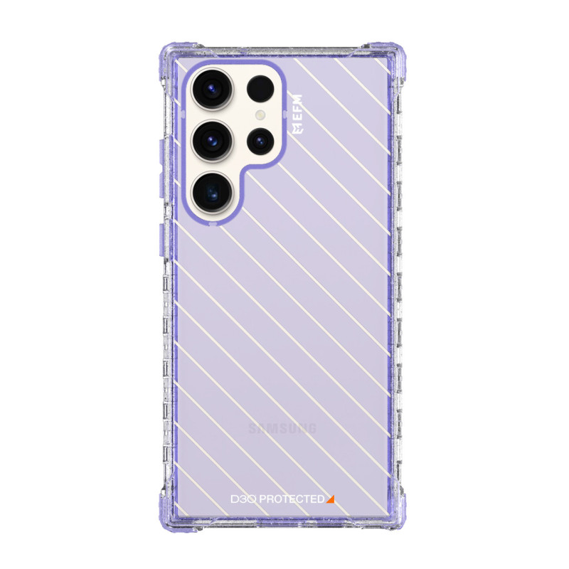 EFM Dakar Case Armour with D3O Crystalex - For Samsung Galaxy S23 Ultra - Glitter Violet - Violet