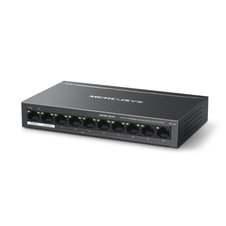 Mercusys MS110P 10-Port 10/100Mbps Desktop Switch with 8-Port PoE+
