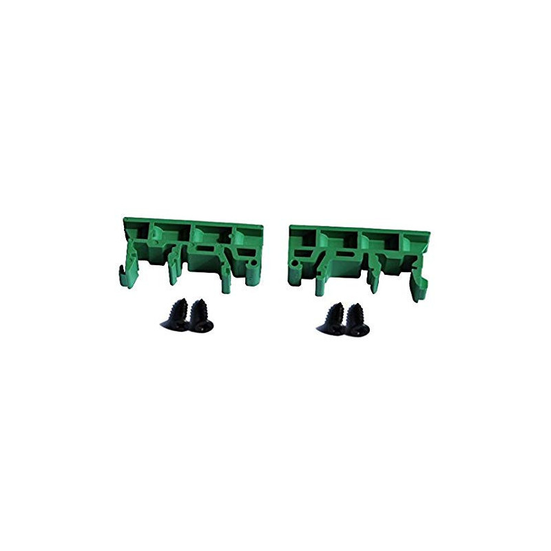 Tycon Power DIN-ClipKit-Uni Green 2x DIN Rail Clip Kit (with Screws)