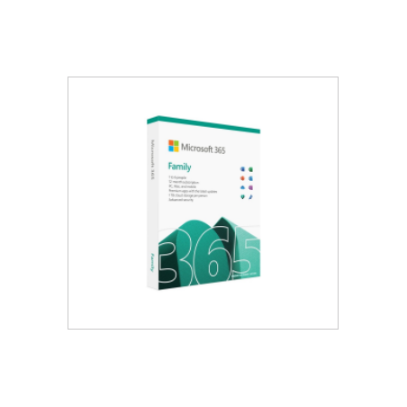 6GQ-01895 Microsoft 365 Family Office 6 Users 1 Year * Box *