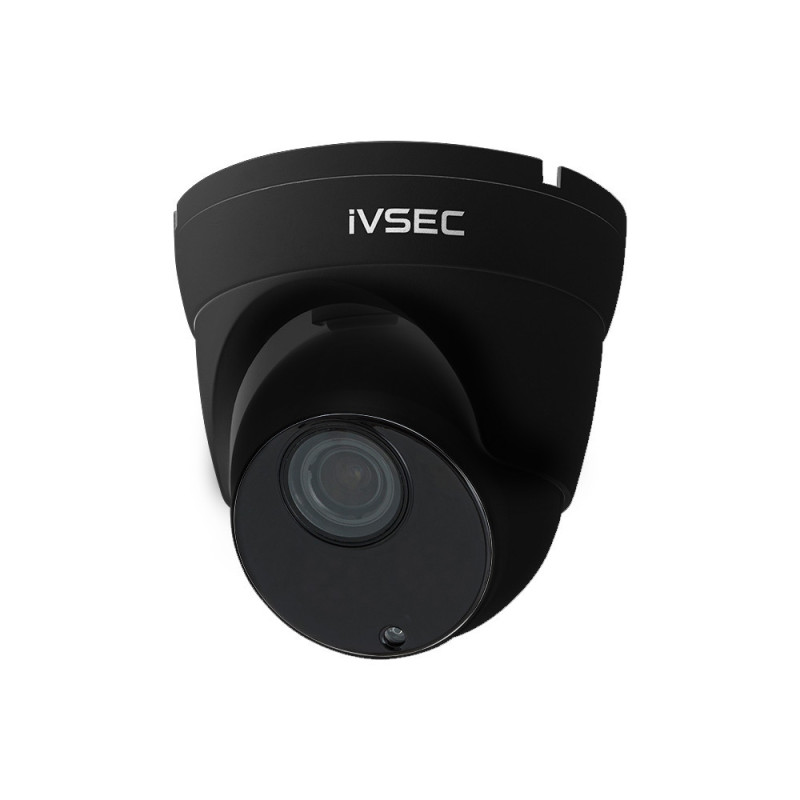 IVSEC TURRET IP CAMERA, 8MP, 3.6MM-12MM MOTORISED LENS, 25 FPS, POE, IP66, 45M IR, BLACK NC512XD-BLK 