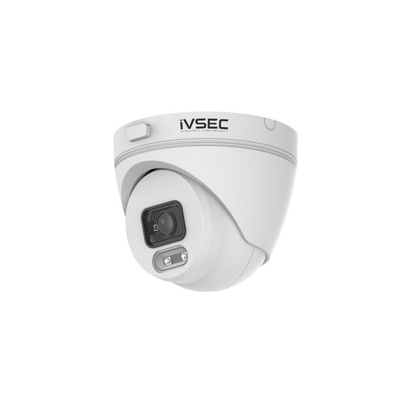 IVSEC TURRET IP CAMERA, 4MP, 2.8MM FIXED LENS, 25FPS, POE, IP66, 30M IR, MIC
