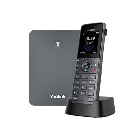 Yealink W73P High-Performance IP DECT Solution including W73H Handset and W70B Base Station - Up to 20 simultaneous calls - Flex