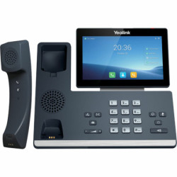 Yealink T58WP 16 Line IP HD Android Phone - colour touch screen - BT Handset (BTH58) - HD voice - Dual Gig Ports - Built in Blue