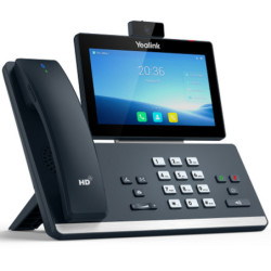 Yealink T58WP-C 16 Line IP HD Android Phone with HD Camera - BT Handset - touch screen - HD voice - Dual Gig Ports - Built-in Bl