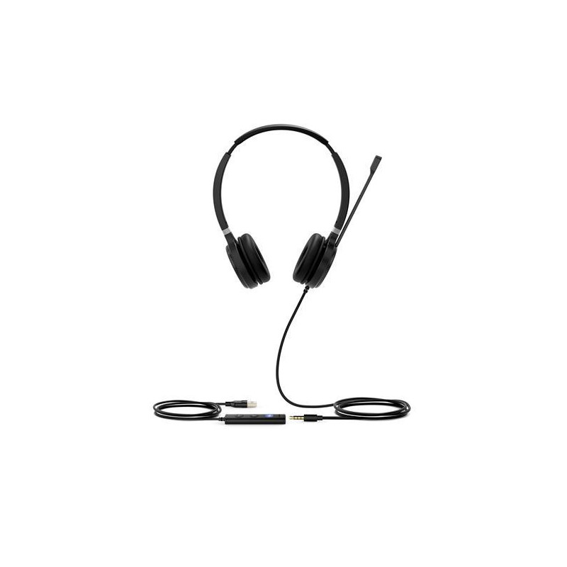 Yealink UH36 Stereo Wideband Noise Cancelling Headset - USB / 3.5mm Connections, Certified to UC