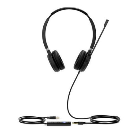 Yealink UH36 Stereo Wideband Noise Cancelling Headset - USB / 3.5mm Connections, Certified to UC