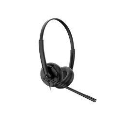 Yealink UH34 Dual Ear Wideband Noise Cancelling Microphone - USB Connection - Leather Ear Cushions - Designed for Microsoft Team