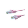 10m CAT6A THIN U/UTP LSZH 28 AWG RJ45 Network Cable | Pink