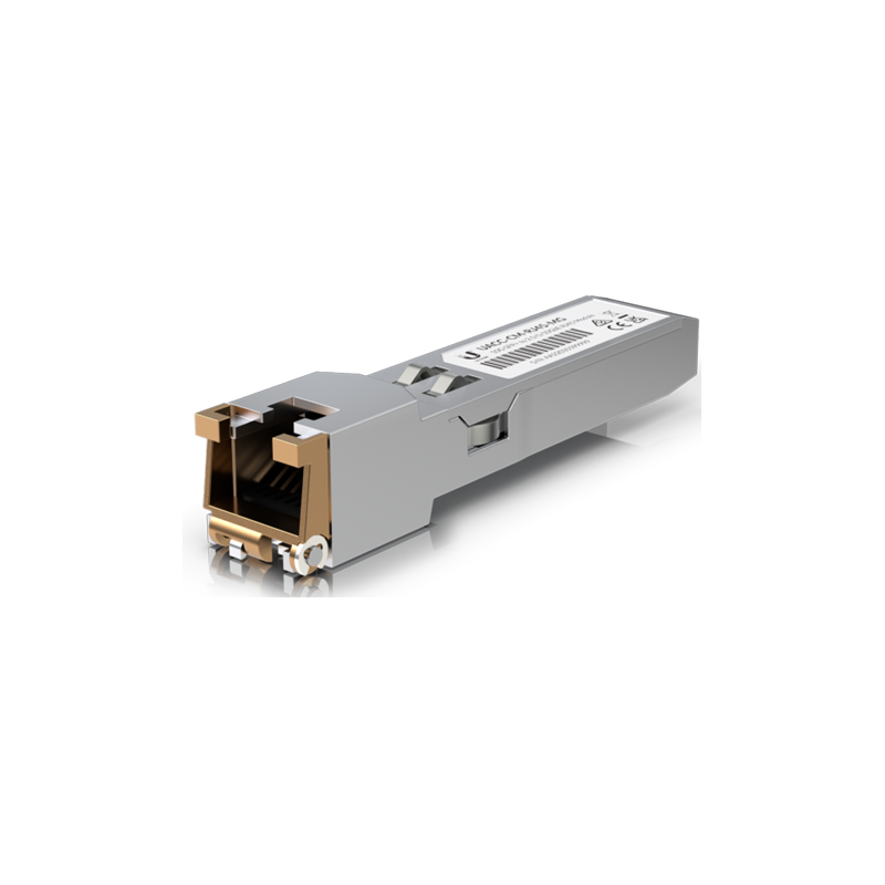 Ubiquiti | UACC-CM-RJ45-MG | SFP+ Multi-Gigabit Transceiver Module, SFP+ to 10/5/2.5/1 GbE RJ45 supersedes the UACC-CM-RJ45-10G 