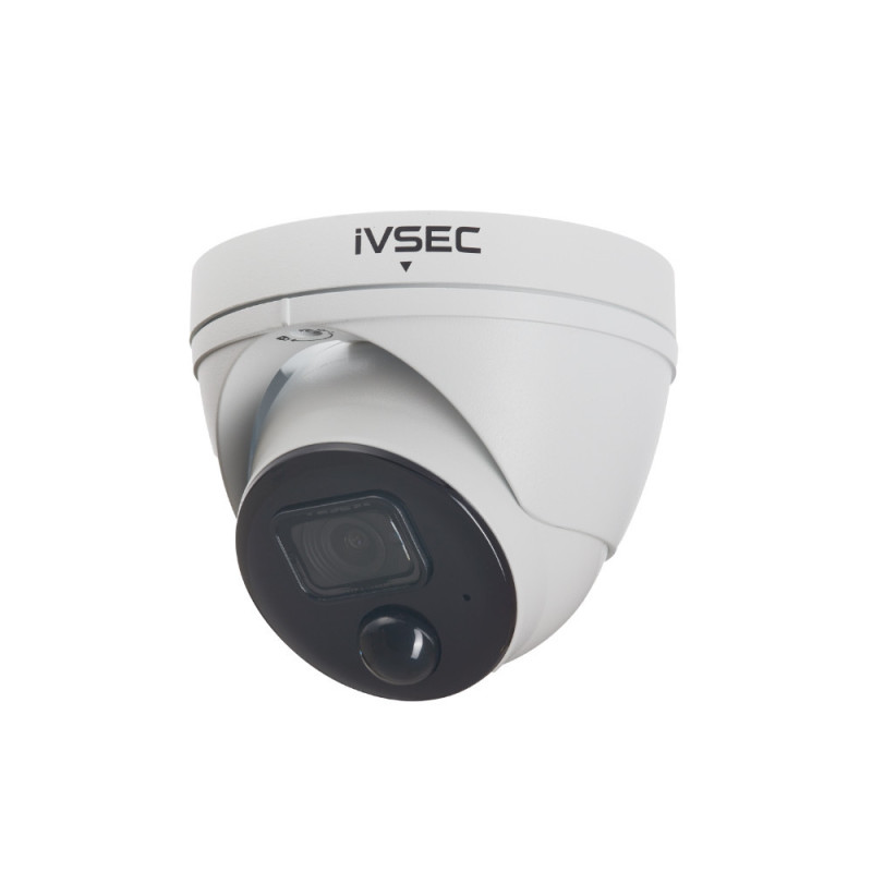 IVSEC TURRET IP CAMERA, 5MP, 2.8MM FIXED LENS, 20FPS, POE, IP66, 30M IR, PIR, MIC, WDRNC110XC