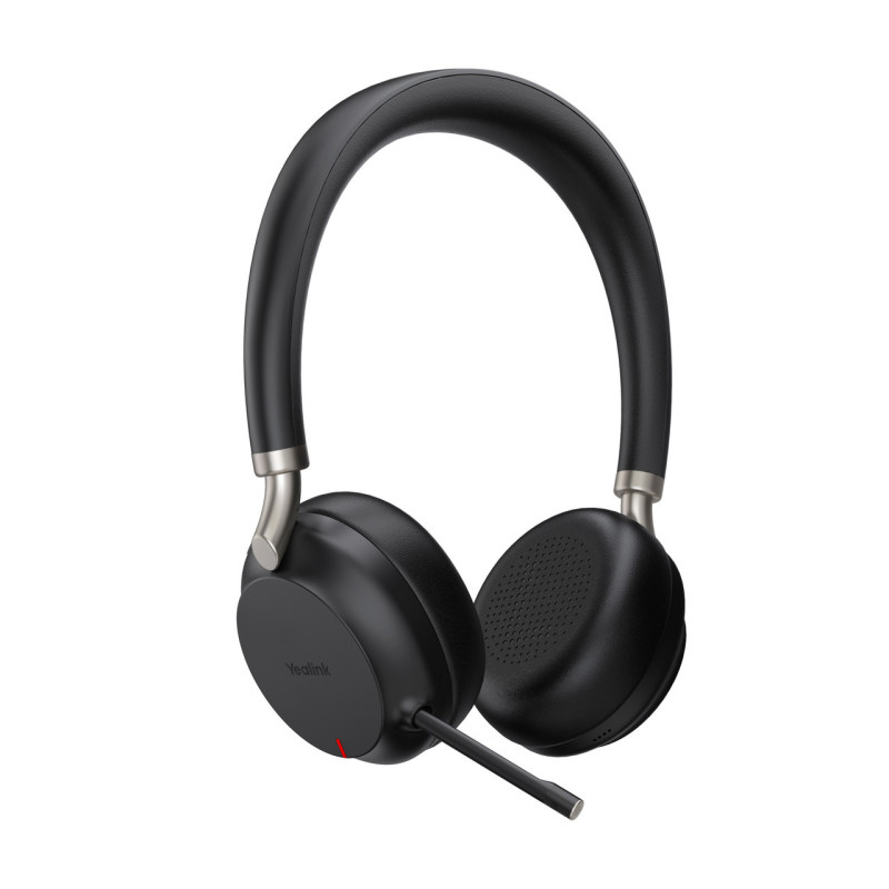 Yealink BH72 Bluetooth Wireless Stereo Headset - Black - USB-C - Supports Wireless Charging - Rectractable Microphone - 40 hours