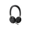 Yealink BH72 Bluetooth Wireless Stereo Headset - Black - USB-C - Supports Wireless Charging - Rectractable Microphone - 40 hours